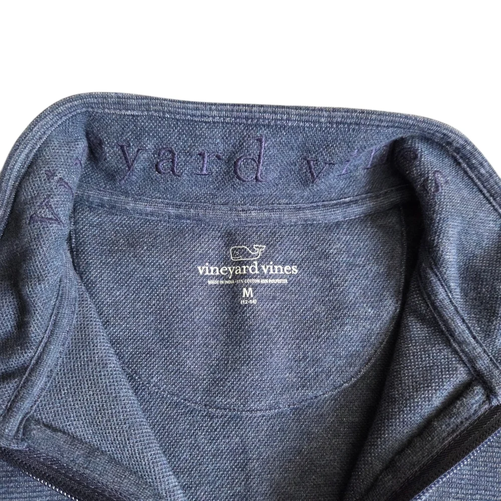 Vineyard Vines Boy's Navy and Plaid Shirt Lot Medium - Picture 8 of 9